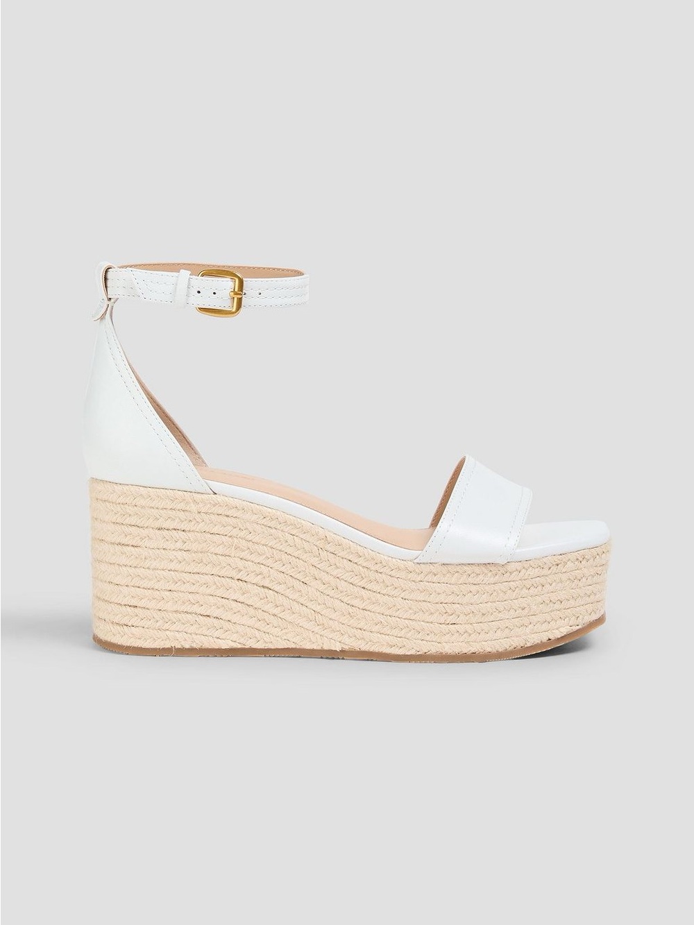 NWOT Veronica Beard Gianna leather espadrille wedge sandals size 9